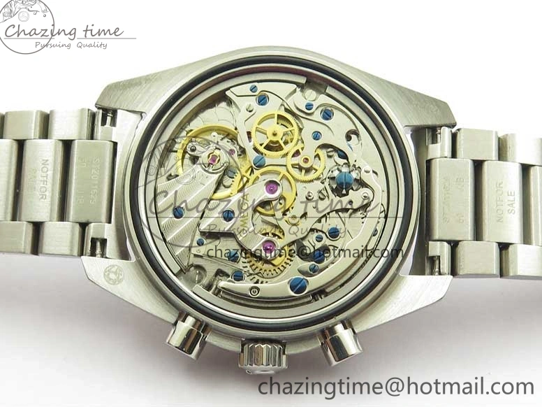 0130 Speedmaster 50th Anniversary of The Moon Landing OMF Best Edition on SS Bracelet Manual Winding Chrono Movement WellDesigned 7891